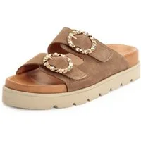 Tamaris Pantolette Sommerschuh mit schmuckbesetzten, verstellbaren Schnallen