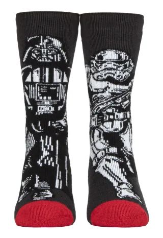 Herren Star Wars Socken | Heat Holders Lite | Novelty Thermosocken für den Winter - Darth & Stormtrooper