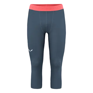 SALEWA - Cristallo Warm Alpine Merino Responsive 3/4 Leggings Herren - Blau (Gr.48)