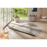 HANSE Home Teppich Lilja Wendeteppich, rund, Höhe: 5 mm, In-& Outdoor, beidseitig, Wetterfest, Balkon, Garten, Wohnzimmer