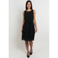 Seidel Moden Chiffonkleid mit Stoffgürtel, MADE IN GERMANY