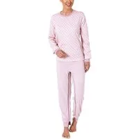 Normann Pyjama Damen Pflegeoverall langarm mit Reißverschluss am Rücken und am Bein
