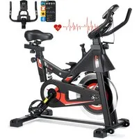kehot Heimtrainer 3in1 Heimtrainer Fahrrad, Kardio Training,Starker Widerstand,bis 150kg (Mit App, Herzfrequenzsensor & LCD Monitor für Präzises Traaining, Profi Komfort, 6-fach Verstellbarer Sitz, Extra Leise und Stabil), Ideal für Anspruchsvolle In