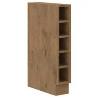 Küchen-Preisbombe Unterschrank Regal 15 cm Küche Vigo Eiche Lancelot matt Küchenzeile Küchenblock