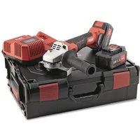 Flex Akku-Winkelschleifer LB 125 18.0-EC, Set inkl. 2 Akkus, Ladegerät und L-BOXX