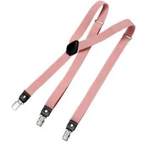 DonDon Hosenträger DonDon® Herren Hosenträger schmal 2,5 cm 3 Clips in Y-Form elastisch (1-St) Y-Form, verstellbar mit Clipverschluß, elastisch, schmal 2.5 cm