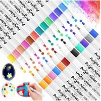 R2 Invest Marker Acrylmarker 24 Farben wasserbasiert für DIY Malen Basteln und Deko, (24-tlg)
