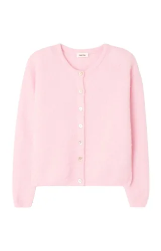American Vintage - Kurze Strickjacke pink - Gr. - S