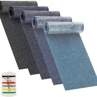 Agger Aufnäher Jean Patches zum Bügeln auf innen und außen. Verschiedene Blautöne, (5-tlg), Patches Repair Kit. Jeans. Reparaturset für Kleidung