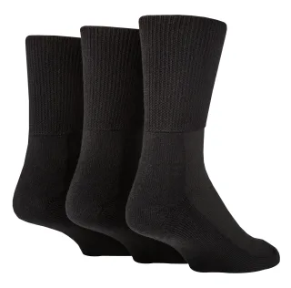 Extra breite Bambus-Socken für Diabetiker von IOMI | 3er-Pack | 4 Farben
