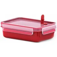 Emsa Mikrowellenbehälter Clip & Micro 800ml Rot, Kunststoff, (1-tlg)