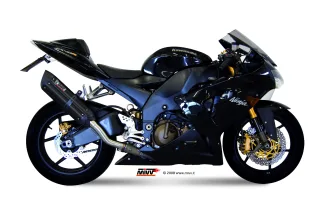 Sport Auspuff MIVV Suono Steel Black Kawasaki ZX-10 R Bj. 2004-2005 Typ: ZXT00C mit ABE