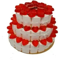 Fruchtgummi Bären & Co. Süßigkeit, Fruchtgummi Große Hochzeitstorte 3 stöckig tolle Geschenkidee 2000g