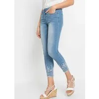 bonprix Skinny-fit-Jeans Skinny Fit, mit Elasthan-Anteil, Cropped Schnitt