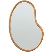 en.casa Wandspiegel, »Jokioinen« mit Rahmen Holz MDF 75 x 55 cm Eiche-Optik