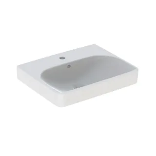 Geberit Smyle Square Waschtisch 500259011 weiss, 55x44cm, mit Hahnloch und Überlauf