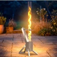 Apex Heizstrahler Pellet Feuersäule Pelletfackel Terrassenheizer Heizstrahler 56708