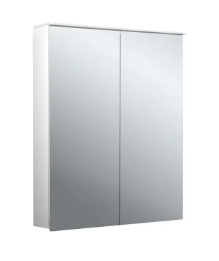 emco Lichtspiegelschrank flat II Lichtsegel, Aufputz, mit Waschtischbeleuchtung, 2 Tür, 600 mm, 9797 979706402