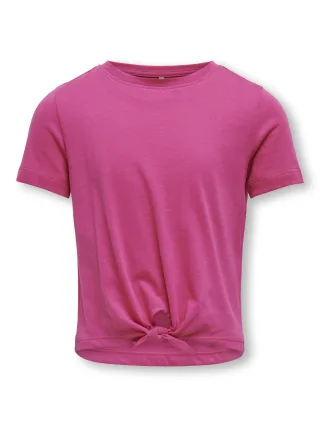 KIDS ONLY - KOGNEW MAY LIFE S/S KNOT TOP JRS raspberry rose - Gr. - 158/164