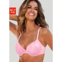 LASCANA Schalen-BH, T-Shirt-BH, Bügel-BH, Ela - perfect basic aus seidiger Microfaser, bequemer BH, große Größen