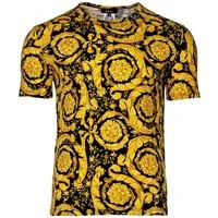Versace T-Shirt Herren T-Shirt 1er Pack Baumwolle (Packung, 1er Pack)