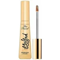 Too Faced Lipgloss Melted Gold Glitzer Lippenstift Lippenöl, Hochwertige Präsentationsverpackung in Goldoptik