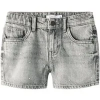 Name It Jeansshorts NKFROSE REG DNM SHORTS 6042-AC NOOS Baumwolle, mit Glitzersteinchen