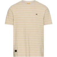 camel active Kurzarmshirt in Steifen-Optik und mit Rundhals