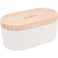 Microplane Küchenreibe Handreibe mit Auffangbehälter Cashmere weiß 34300