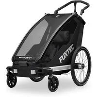 FUXTEC Fahrradkinderanhänger FX-FA1S, faltbar, für 1 Kind geeignet, einfache Umrüstung zum Buggy