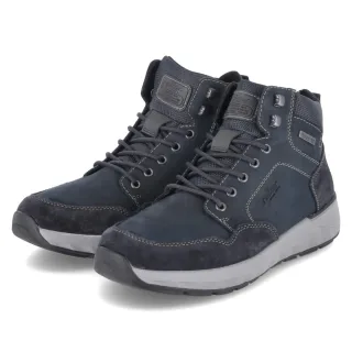 Rieker Winterboots - Gr. 41 - Blau - Leder und Synthetik