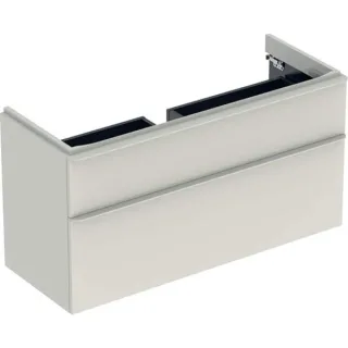 Geberit Smyle Square Unterschrank für Waschtisch, m. 2 Schubladen 118,4x61,7x47cm, sand-grau, 500355 500355JL1