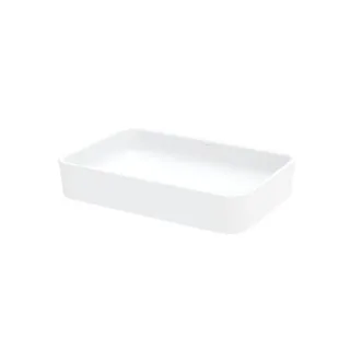 Bette Art Aufsatz-Waschtisch A181000 weiß, 60x40x11cm, ohne Hahnloch und Überlauf