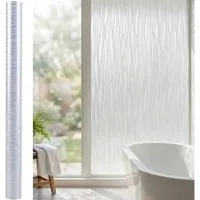shop'n smile ideoon Sichtschutzfolie 3D Sichtschutzfolie Wellen 45x200cm Fensterfolie UV-Schutz haftend, (1-St), dekoratives Wellendesign/zuschneidbar, abzulösbar/Milchglas-Effekt