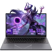 LONGEVINCE 15,6" Laptop, Ryzen 5 3500U, 16GB RAM Notebook (39,62 cm/15.6 Zoll, AMD AMD Ryzen 5 3500U, Integrierte AMD Radeon Grafik, 16 GB, 512 GB SSD, Fingerabdruck, beleuchtete Tastatur, Pop-up Kamera)