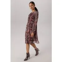 Aniston SELECTED Chiffonkleid mit Volants entlang des Ausschnitts und den Ärmeln - NEUE KOLLEKTION