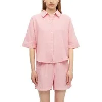 s.Oliver Hemdbluse Gestreifte Sommerbluse - 3/4-Arm