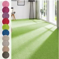 Andiamo Teppichboden Ines, Kräuselvelours, Gesamthöhe 8,5 mm, Luxusklasse LC2, rechteckig, Uni Farben, Breite 400 cm, strapazierfähig & pflegeleicht