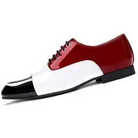 Allthemen Schnürschuh Eleganter Herren Oxfordschuhe in Color-Blocking Schnürschuhe
