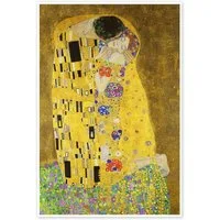 Posterlounge Wandbild Der Kuss (Detail), Gustav Klimt, erhältlich als Poster, Leinwandbild, Wandsticker oder Acrylglasbild