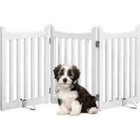 Yaheetech Freigehege, Hund Schutzgitter mit 2 Stützfüßen, Faltbar, BxH: 152 × 60,5 cm