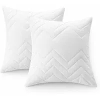 SEI Design Microfaserkissen Kissen Zierkissen Dekokissen Sofakissen 60x60 Doppelpack, Füllung: 100% Mikrofaser, Bezug: Mikrofaser, Seitenschläfer, Rückenschläfer, Bauchschläfer, Kissen, 2er Set, gesteppt mit Reißverschluss 95°C waschbar