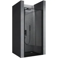 doporro Dusch-Drehtür Duschtür Nischentür dusche Duschabtrennung Duschkabine Teramo36, 75x195 cm, Einscheibensicherheitsglas