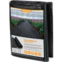OUNUO Unkrautvlies 90g/m² Gartenvlies Unkrautfolie, 2x5 Meter Gefaltet