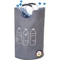 WELLENBORG Flaschensammler Flaschenpfandtasche Korb mit Griff (1 St), Flaschensammler Pfanddosen Vorratshaltung Altglas Aufbewahrungskorb