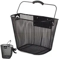 VERK GROUP Fahrradtasche Fahrradkorb Vorne Korb Körbchen Lenkerkorb Einkaufskorb Metall (1-tlg)