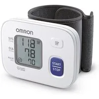 Omron Handgelenk-Blutdruckmessgerät OMRON RS2 Handgelenk-Blutdruckmessgerät mit Intellisense-Technologie, Erkennung unregelmäßiger Herzschläge, bewährte Qualität, Ohne viel Druck