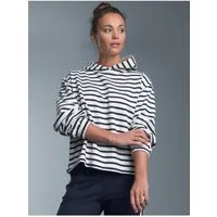 Trigema Kapuzensweatshirt TRIGEMA Hoodie mit Ringelmuster