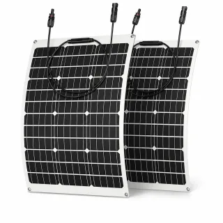 [EU Direct] 2PCS ZGZXSEXHZ 60W Flexible Solar Panel 77.3x51cm Bendable Lightweight For RV Boat Curved Surfaces Off Grid