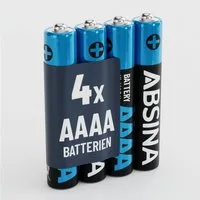 ABSINA 4x AAAA Batterien 1,5V Alkaline LR61, für Surface Pen, Tablet Stift Batterie, (1 St)